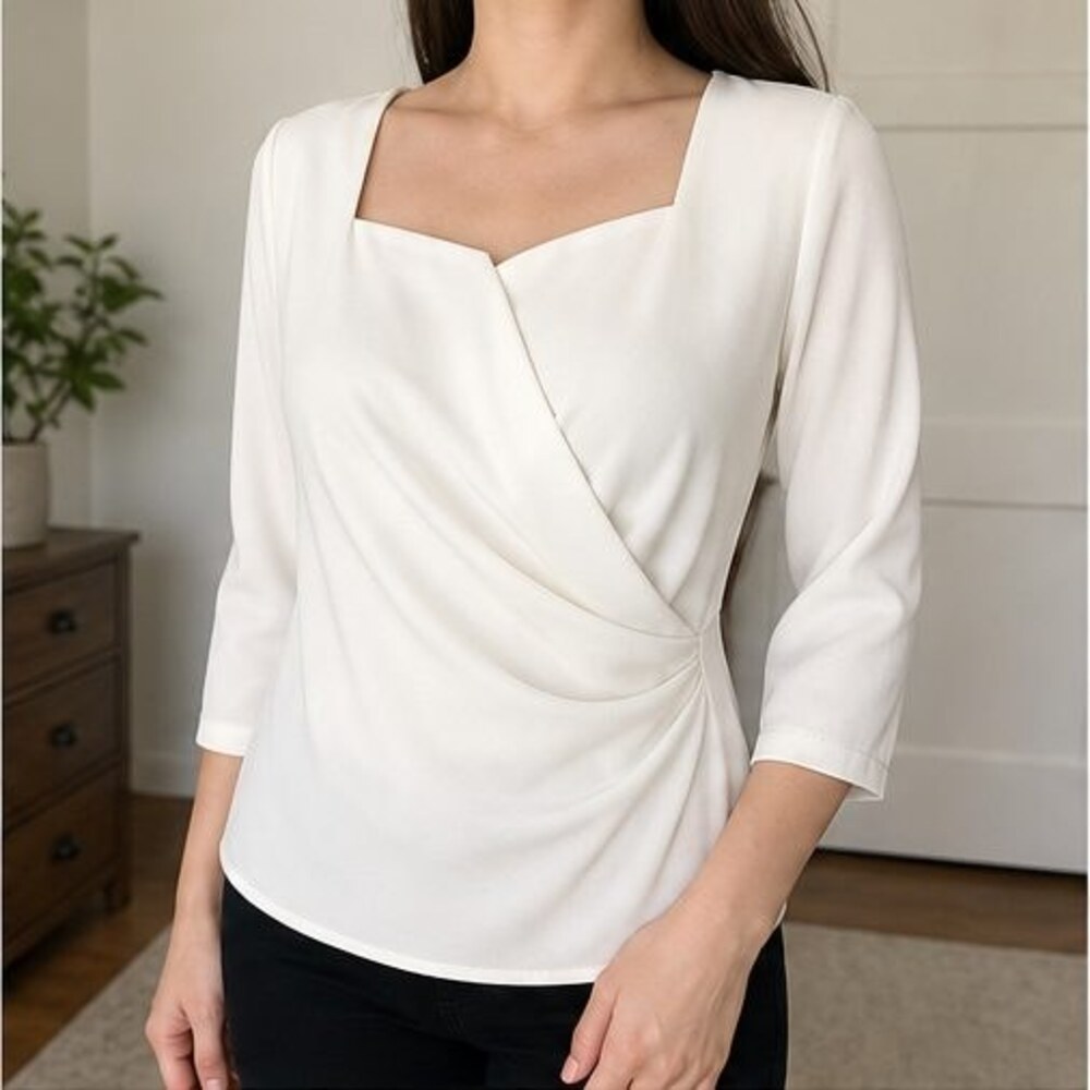 Ivory Tunic Blouse - Picture 2 of 6